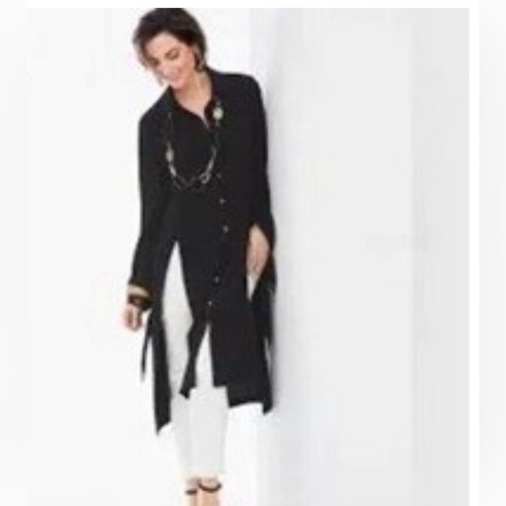 Chico’s Black Label High Slit Tunic